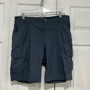 🤎 Duluth Trading Co. Women’s Dry On the Fly Gray Cargo Shorts - 14